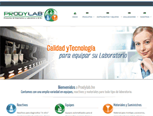 Tablet Screenshot of prodylab.hn